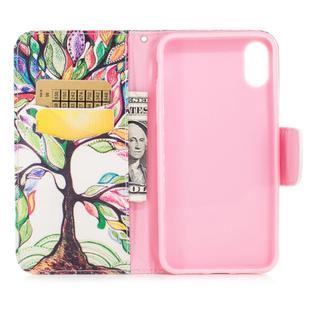 Colored Drawing Pattern Horizontal Flip Leather Case for Samsung Galaxy A8&A530,with Holder & Card Slots & Wallet(Tree of Life)