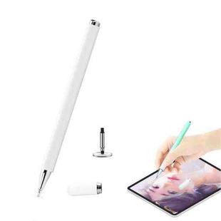 AT-28 Macarone Color Passive Capacitive Pen Mobile Phone Touch Screen Stylus with 1 Pen Head(White)