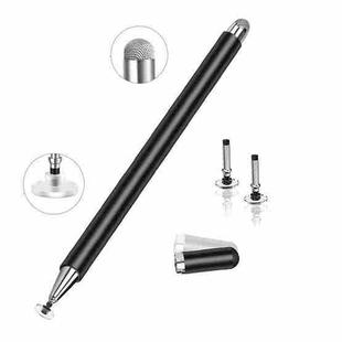 AT-30 2-in-1 Silicone Sucker + Conductive Cloth Head Handwriting Touch Screen Pen Mobile Phone Passive Capacitive Pen with 1 Pen Head(Black)
