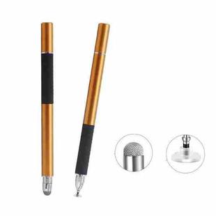 AT-31 Conductive Cloth Head + Precision Sucker Capacitive Pen Head 2-in-1 Handwriting Stylus(Golden)
