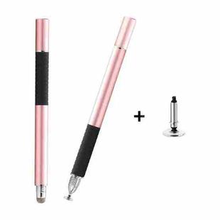 AT-31 Conductive Cloth Head + Precision Sucker Capacitive Pen Head 2-in-1 Handwriting Stylus with 1 Pen Head(Rose Gold)