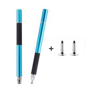 AT-31 Conductive Cloth Head + Precision Sucker Capacitive Pen Head 2-in-1 Handwriting Stylus with 2 Pen Head(Light Blue)