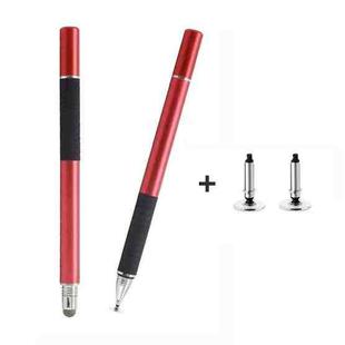 AT-31 Conductive Cloth Head + Precision Sucker Capacitive Pen Head 2-in-1 Handwriting Stylus with 2 Pen Head(Red)