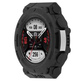 For Amazfit T-Tex 2 Shockproof TPU Protective Watch Case(Black)