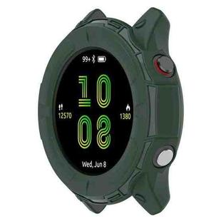 For Garmin Forerunner 955 Shockproof TPU Protective Watch Case(Green)