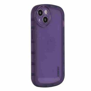 For iPhone 14 ENKAY Translucent Matte TPU Phone Case (Purple)
