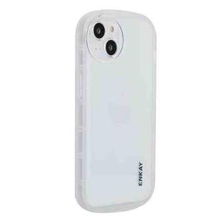 For iPhone 14 Plus ENKAY Translucent Matte TPU Phone Case (White)