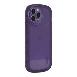 For iPhone 14 Pro ENKAY Translucent Matte TPU Phone Case(Purple)