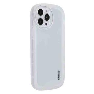 ENKAY Translucent Matte TPU Phone Case For iPhone 14 Pro Max(White)