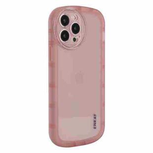 For iPhone 13 Pro Max ENKAY Translucent Matte TPU Phone Case  (Pink)