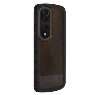 For Honor 70 Pro / Pro+ ENKAY Translucent Matte TPU Shockproof Phone Case(Black)