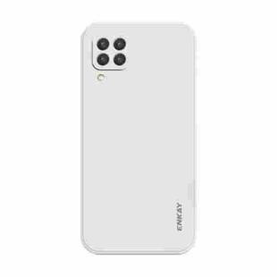 For Samsung Galaxy A22 4G ENKAY Liquid Silicone Shockproof Phone Case(Beige)