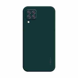For Samsung Galaxy A22 4G ENKAY Liquid Silicone Shockproof Phone Case(Dark Green)