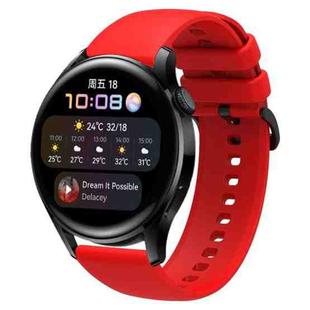 For Huawei Watch3 22mm Waterproof Sports Silicone Watch Band(Red)