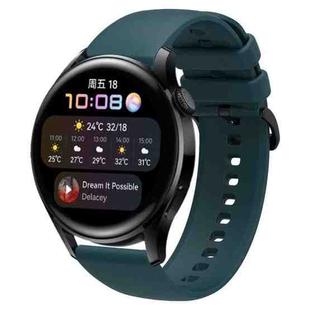 For Huawei Watch3 22mm Waterproof Sports Silicone Watch Band(Rock Blue)