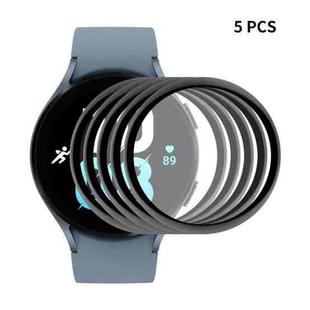 5 PCS For Samsung Galaxy Watch5 44mm ENKAY 3D Full Coverage PC + PMMA HD Screen Protector Film