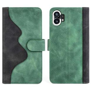 For Nothing Phone 1 Stitching Horizontal Flip Leather Phone Case(Green)