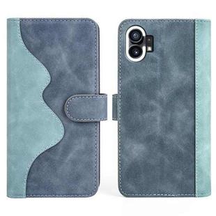 For Nothing Phone 1 Stitching Horizontal Flip Leather Phone Case(Blue)