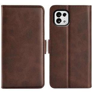 For Tone E22 Dual-side Magnetic Buckle Horizontal Flip Leather Phone Case(Brown)