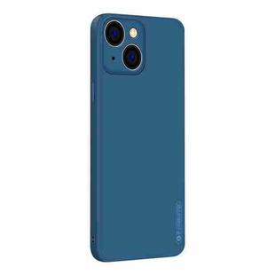 For iPhone 14 PINWUYO Sense Series Liquid Silicone TPU Phone Case (Blue)