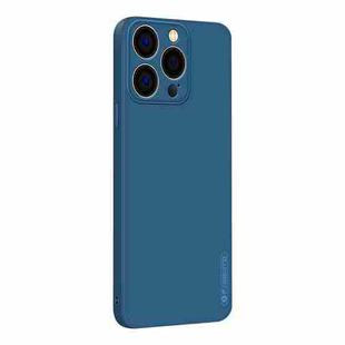 For iPhone 14 Pro Max PINWUYO Sense Series Liquid Silicone TPU Phone Case (Blue)