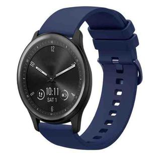 For Garmin Vivomove Sport 20mm Solid Color Soft Silicone Watch Band(Navy Blue)
