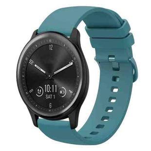 For Garmin Vivomove Sport 20mm Solid Color Soft Silicone Watch Band(Pine Green)