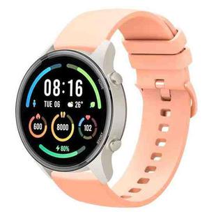 For Xiaomi Watch Sport 22mm Solid Color Soft Silicone Watch Band(Pink)