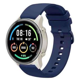 For Xiaomi Watch Sport 22mm Solid Color Soft Silicone Watch Band(Navy Blue)