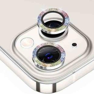 For iPhone 14 / 14 Plus ENKAY Glitter Rear Lens Aluminium Alloy Tempered Glass Film(Colorful)