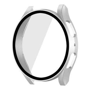 For Samsung Galaxy Watch5 44mm ENKAY Hat-Prince Full Coverage PC Frame + 9H Tempered Glass Case(Silver)