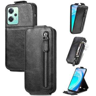 For OnePlus Nord CE 2 Lite 5G Zipper Wallet Vertical Flip Leather Phone Case(Black)