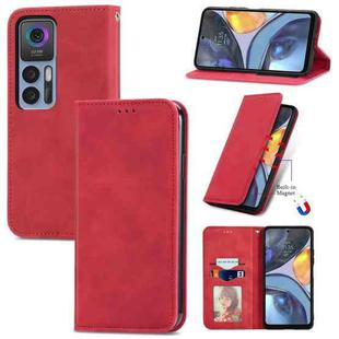 For TCL 30 5G / 30+ 5G Retro Skin Feel Magnetic Leather Phone Case(Red)