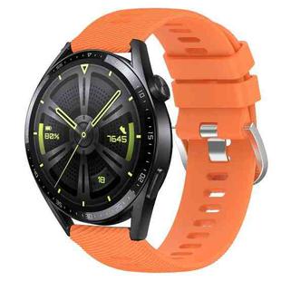 For Huawei Watch GT3 42mm 20mm Solid Color Soft Silicone Watch Band(Orange)