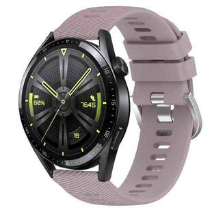 For Huawei Watch GT3 42mm 20mm Solid Color Soft Silicone Watch Band(Roland Purple)