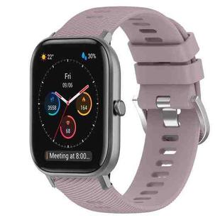For Amazfit GTS 20mm Solid Color Soft Silicone Watch Band(Roland Purple)