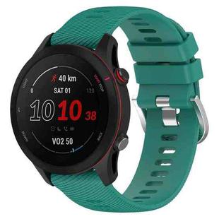 For Samsung Galaxy Watch Active 2 40mm 20mm Solid Color Soft Silicone Watch Band(Green)