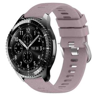 For Samsung Gear S3 Classic 22mm Solid Color Soft Silicone Watch Band(Roland Purple)