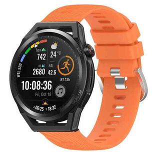 For Huawei Watch GT Runner 22mm Solid Color Soft Silicone Watch Band(Orange)