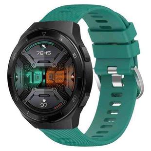 For Huawei Watch GT 2E 22mm Solid Color Soft Silicone Watch Band(Green)