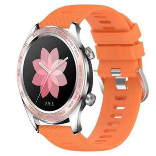 For Honor Watch Dream 22mm Solid Color Soft Silicone Watch Band(Orange)
