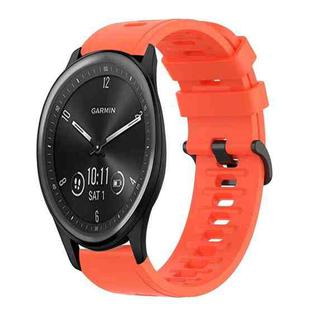 For Garmin Vivomove Sport 20mm Solid Color Soft Silicone Watch Band(Red)