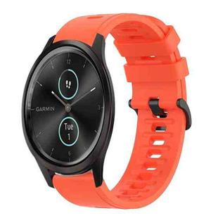 For Garmin Garminmove Style 20mm Solid Color Soft Silicone Watch Band(Red)