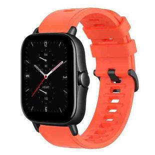 For Amazfit GTS 2E 20mm Solid Color Soft Silicone Watch Band(Red)