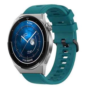 For Huawei Watch GT3 Pro 43mm 20mm Solid Color Soft Silicone Watch Band(Green)