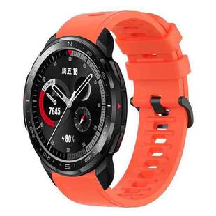 For Honor Watch GS Pro 22MM Solid Color Soft Silicone Watch Band(Red)