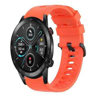 For Honor Magic Watch 2 46mm 22MM Solid Color Soft Silicone Watch Band(Red)