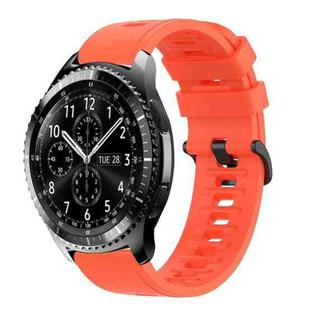For Samsung Gear S3 Classic 22mm Solid Color Soft Silicone Watch Band(Red)