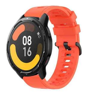 For Xiaomi MI Watch S1 Pro 22mm Solid Color Soft Silicone Watch Band(Red)