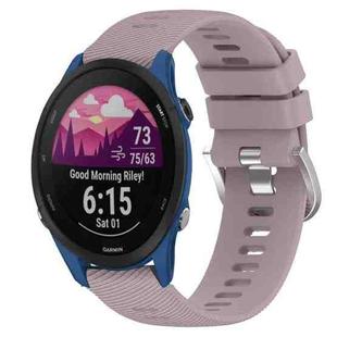 For Garmin Forerunner 255S 18mm Solid Color Silicone Watch Band(Roland Purple)